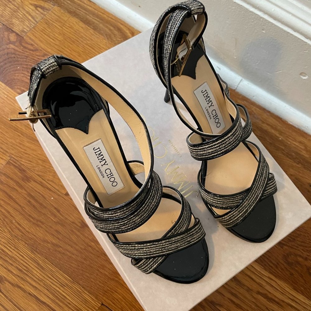Jimmy Choo Lottie Animal Print Sandals